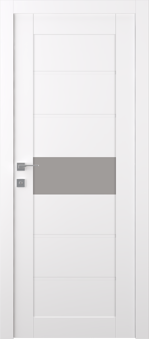 EDNA VETRO SNOW WHITE SWING BELLDINNI MODERN INTERIOR DOOR - 1