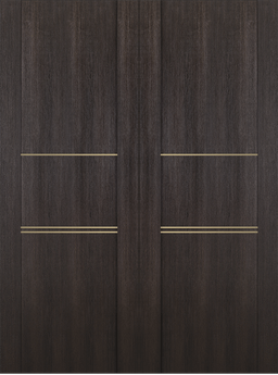 AVON 01 3H GOLD VERALINGA OAK DOUBLE INVISIBLE METAL FRAME BELLDINNI MODERN INTERIOR DOOR - 2