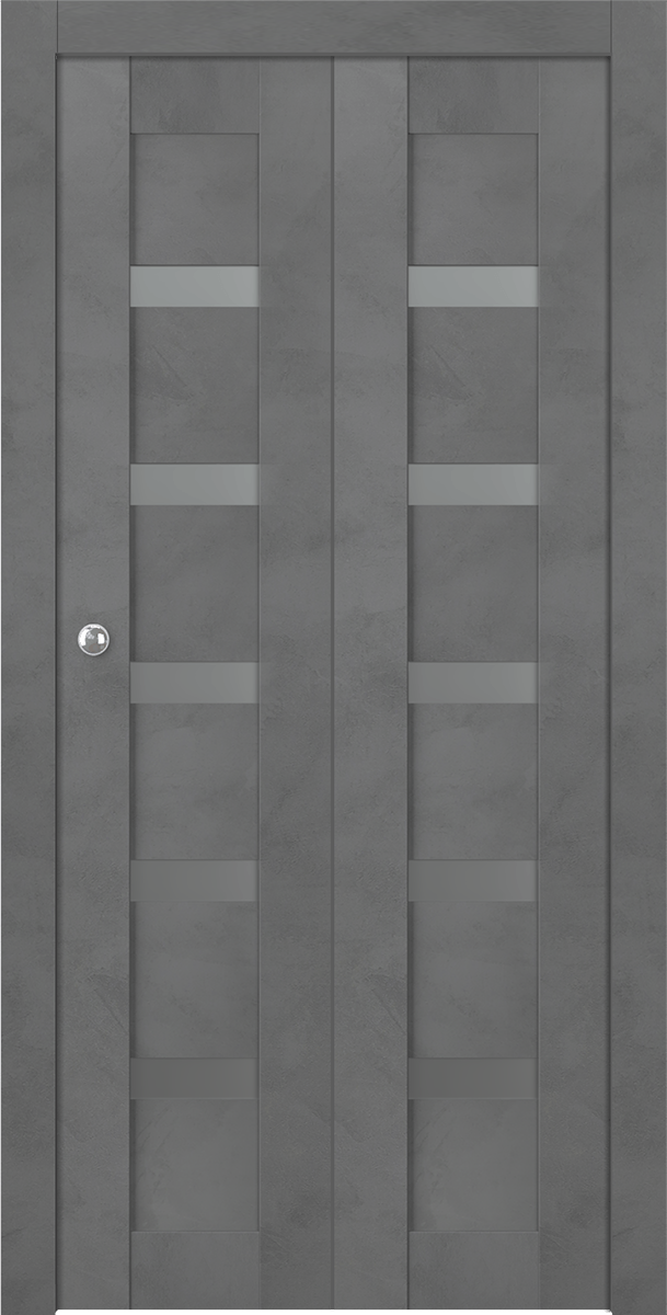 AVON 07-04 VETRO DARK URBAN BI-FOLD BELLDINNI MODERN INTERIOR DOOR - 1