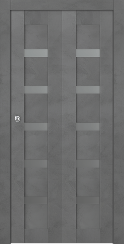 AVON 07-04 VETRO DARK URBAN BI-FOLD BELLDINNI MODERN INTERIOR DOOR - 1