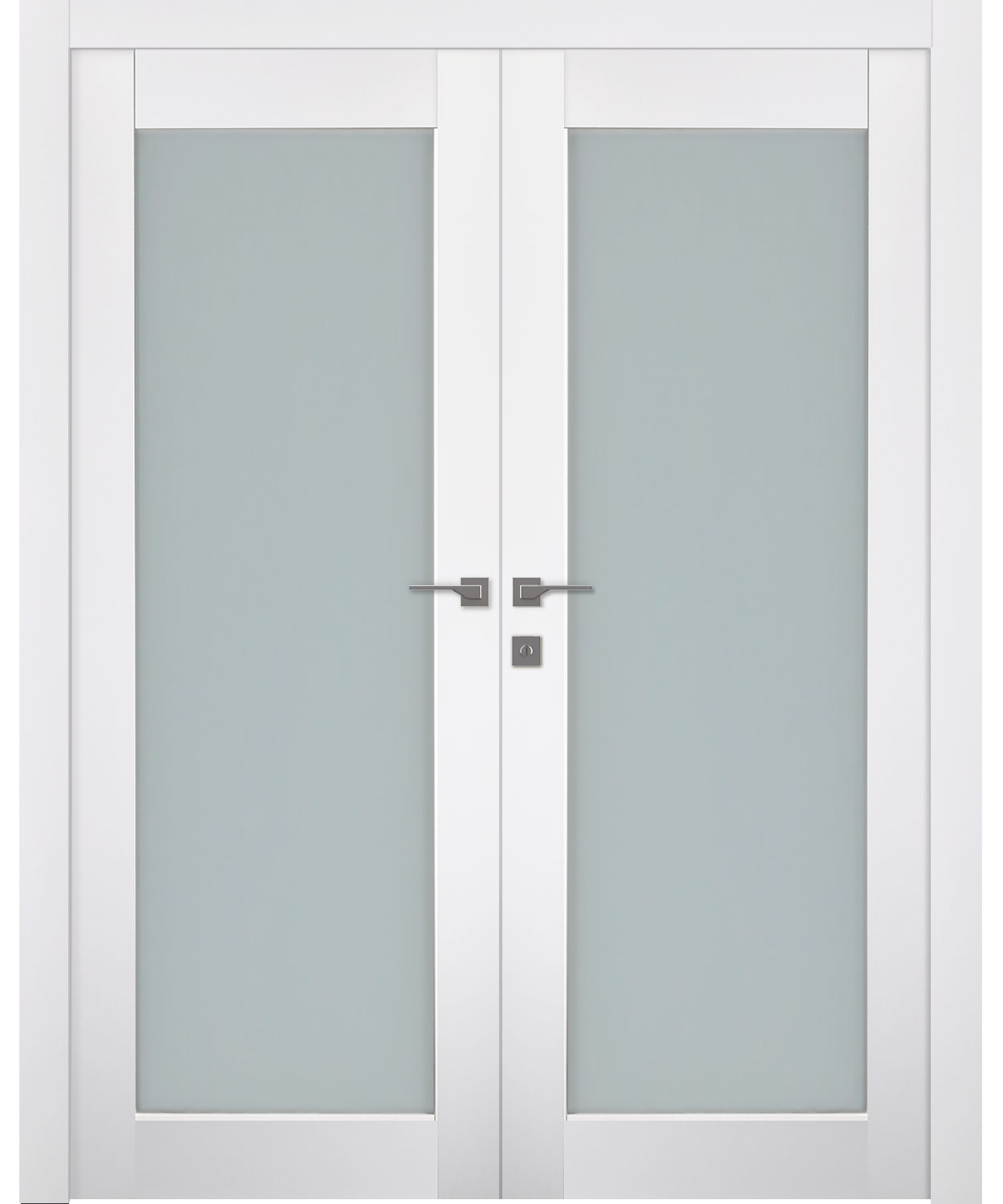 SMART PRO 207 VETRO POLAR WHITE CLOSET BELLDINNI MODERN INTERIOR DOOR - 1