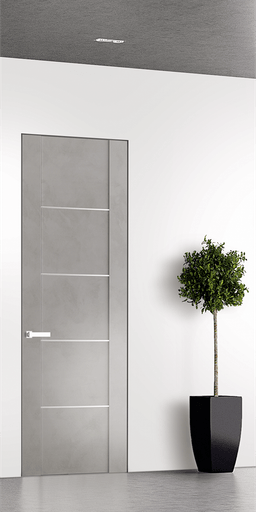 AVON 01 4H LIGHT URBAN DOUBLE INVISIBLE METAL FRAME BELLDINNI MODERN INTERIOR DOOR - 1