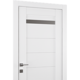 PERLA VETRO BIANCO NOBLE SWING BELLDINNI MODERN INTERIOR DOOR - 3