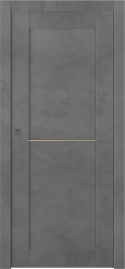 AVON 07 1H GOLD DARK URBAN POCKET BELLDINNI MODERN INTERIOR DOOR - 1