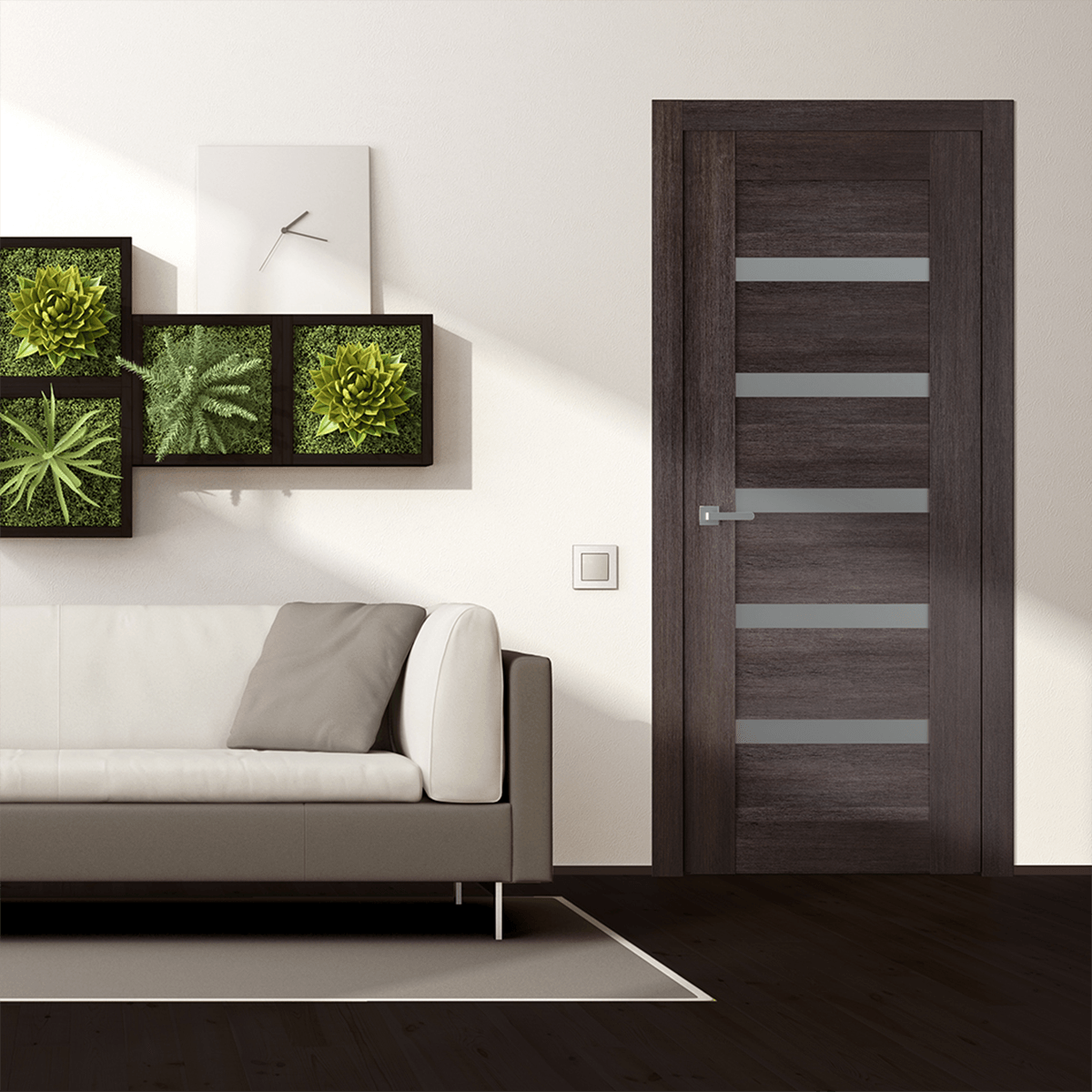 AVON 07-04 VETRO VERALINGA OAK BARN BELLDINNI MODERN INTERIOR DOOR - 4