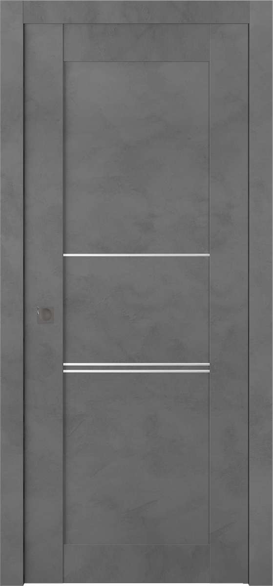 AVON 07 3H DARK URBAN POCKET BELLDINNI MODERN INTERIOR DOOR - 1