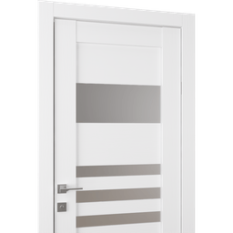 LETI VETRO BIANCO NOBLE BI-FOLD BELLDINNI MODERN INTERIOR DOOR - 3