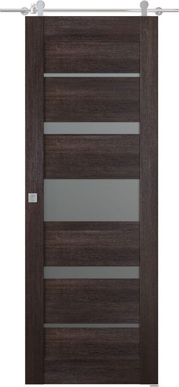 AVON 07-03 VETRO VERALINGA OAK BARN BELLDINNI MODERN INTERIOR DOOR - 1