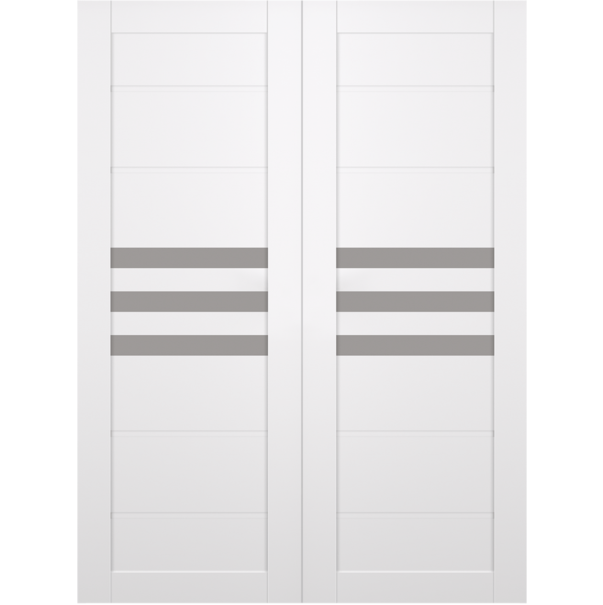 DOME VETRO SNOW WHITE BYPASS BELLDINNI MODERN INTERIOR DOOR - 1