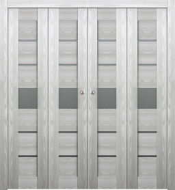 AVON 07-06 VETRO RIBEIRA ASH DOUBLE BI-FOLD BELLDINNI MODERN INTERIOR DOOR - 1