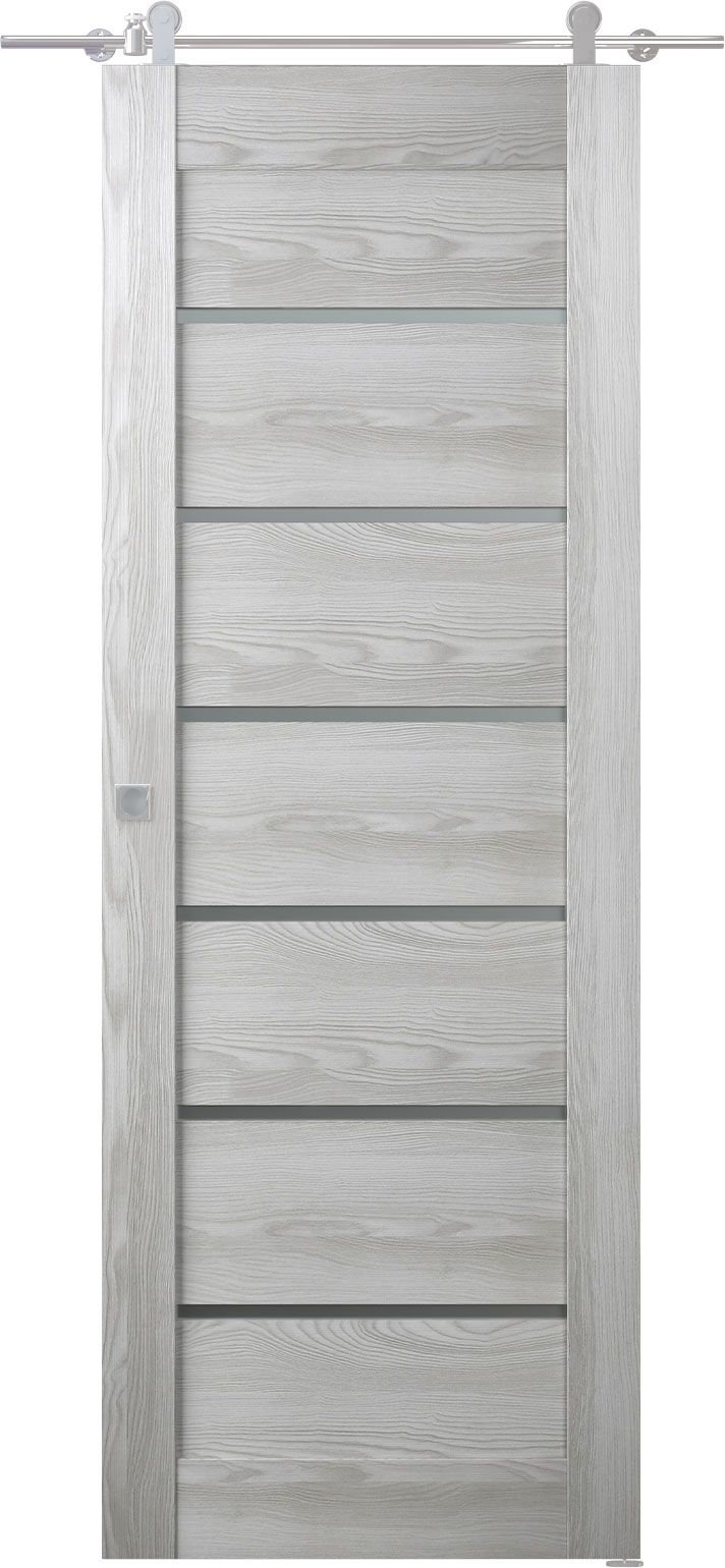 AVON 07-02 VETRO RIBEIRA ASH BARN BELLDINNI MODERN INTERIOR DOOR - 1