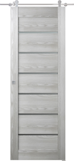 AVON 07-02 VETRO RIBEIRA ASH BARN BELLDINNI MODERN INTERIOR DOOR - 1