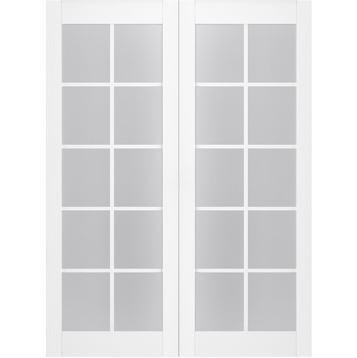 PALLADIO 10 LITE VETRO BIANCO NOBLE BYPASS BELLDINNI MODERN INTERIOR DOOR - 2