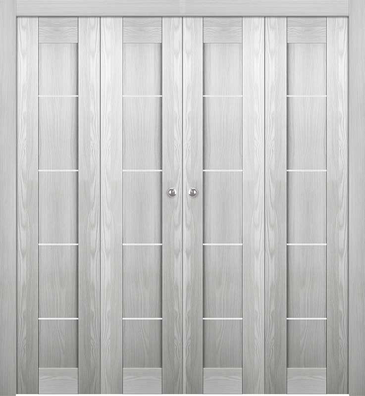 AVON 07 4H RIBEIRA ASH DOUBLE BI-FOLD BELLDINNI MODERN INTERIOR DOOR - 1
