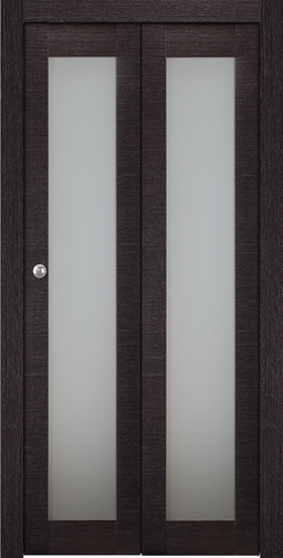 AVANTI 207 VETRO BLACK APRICOT BI-FOLD BELLDINNI MODERN INTERIOR DOOR - 1