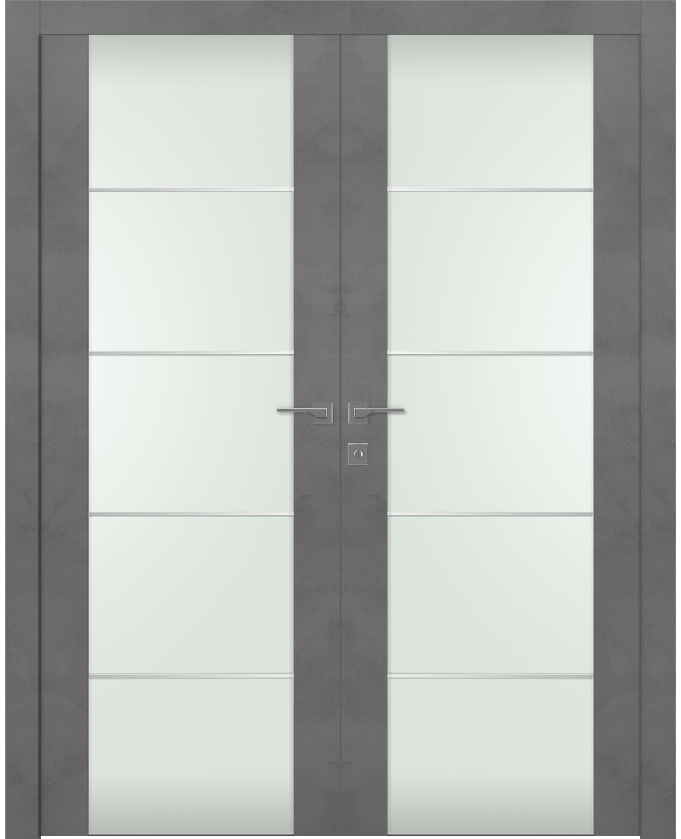 AVON 202 4H VETRO DARK URBAN CLOSET BELLDINNI MODERN INTERIOR DOOR - 1