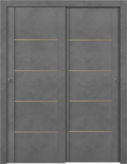 AVON 01 4H GOLD DARK URBAN BYPASS DOORS BELLDINNI MODERN INTERIOR DOOR - 1