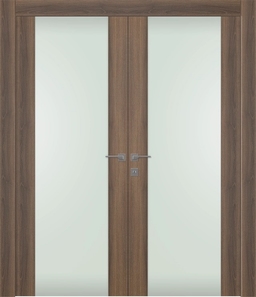 AVON 202 VETRO PECAN NUTWOOD CLOSET DOORS BELLDINNI MODERN INTERIOR DOOR - 1
