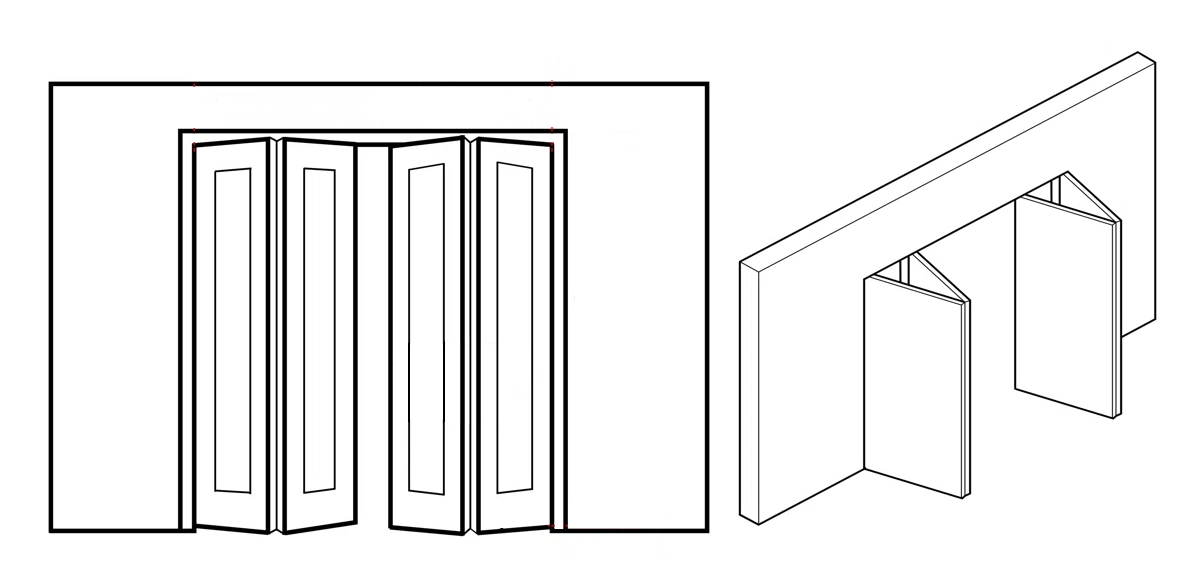 AVON 202 VETRO VERALINGA OAK DOUBLE BI-FOLD BELLDINNI MODERN INTERIOR DOOR - 2