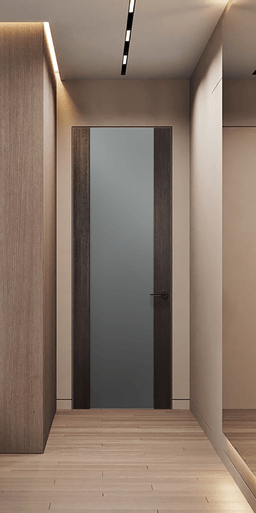 AVON 202 VETRO VERALINGA OAK INVISIBLE METAL FRAME BELLDINNI MODERN INTERIOR DOOR - 2