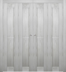 AVON 07 1H RIBEIRA ASH DOUBLE BI-FOLD BELLDINNI MODERN INTERIOR DOOR - 1