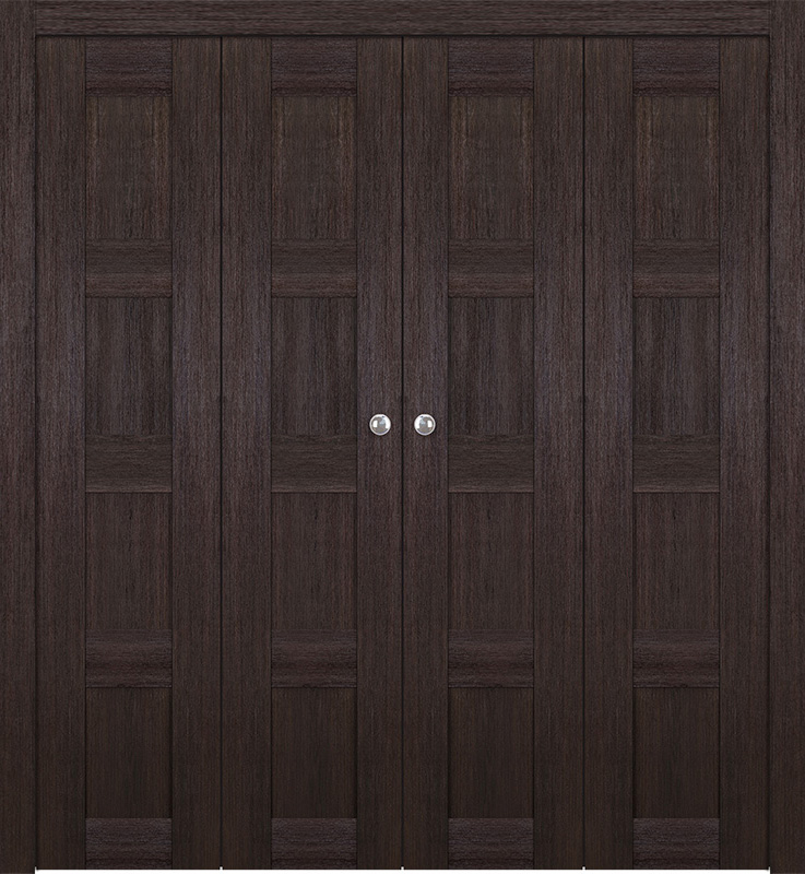 AVON 07 3R VERALINGA OAK DOUBLE BI-FOLD BELLDINNI MODERN INTERIOR DOOR - 1