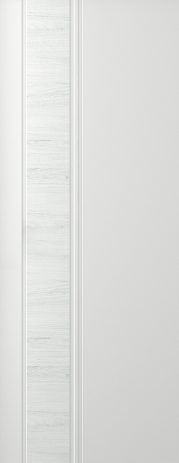 TWINWOOD 1 POLAR WHITE SLAB BELLDINNI MODERN INTERIOR DOOR - 1