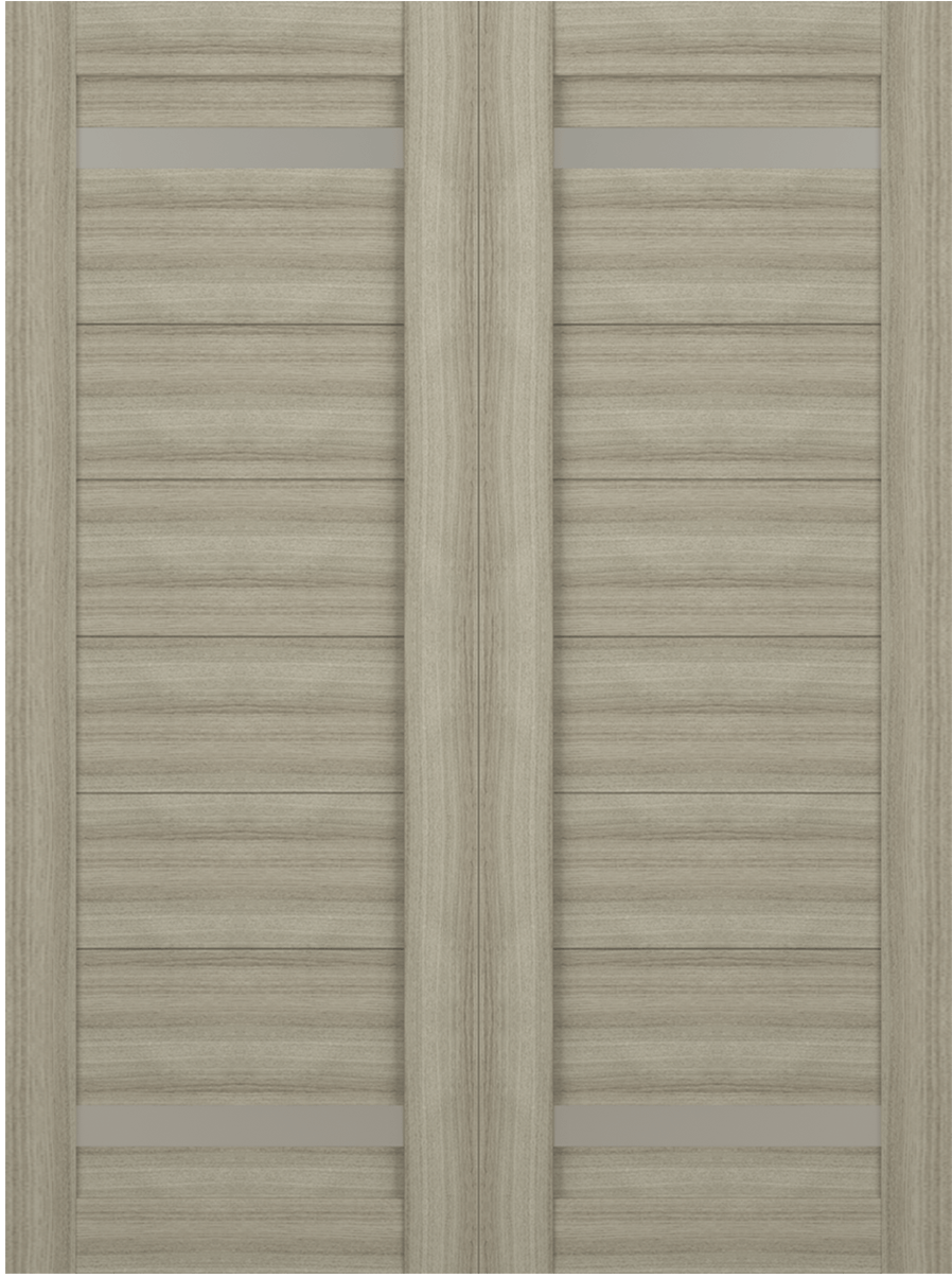 PERLA VETRO SHAMBOR DOUBLE BARN BELLDINNI MODERN INTERIOR DOOR - 2