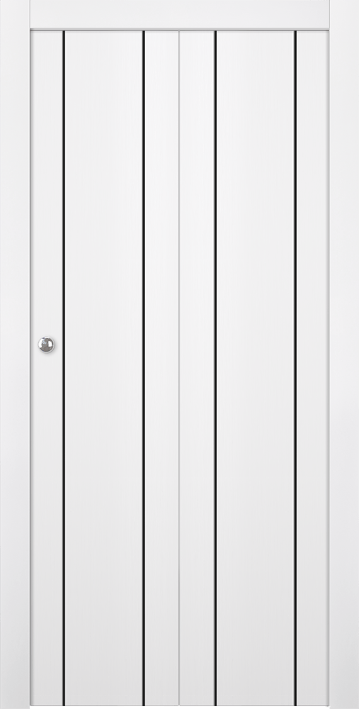 OPTIMA 2U BLACK SNOW WHITE BI-FOLD DOORS BELLDINNI MODERN INTERIOR DOOR - 1