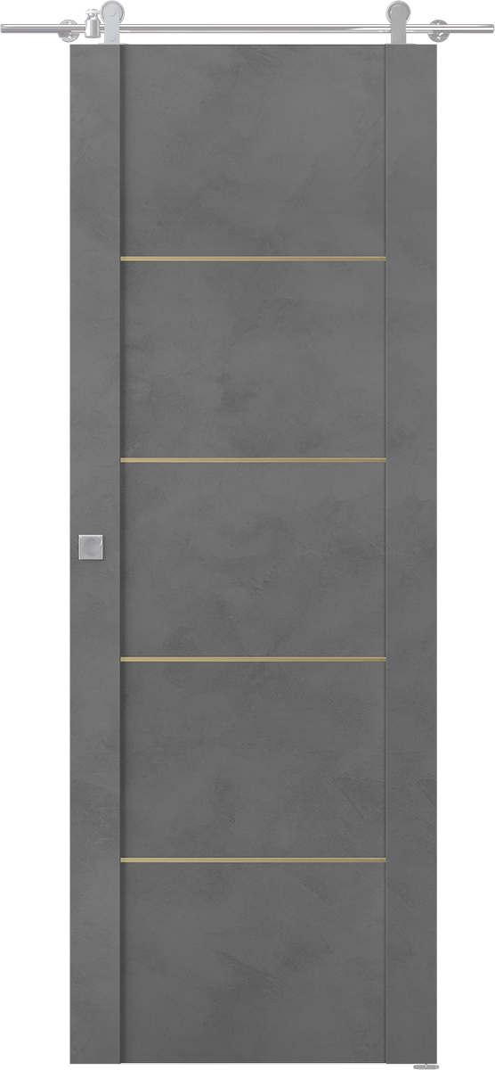 AVON 01 4H GOLD DARK URBAN BARN BELLDINNI MODERN INTERIOR DOOR - 1