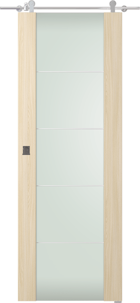 AVON 202 4H VETRO LOIRE ASH BARN DOORS BELLDINNI MODERN INTERIOR DOOR - 1