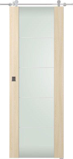 AVON 202 4H VETRO LOIRE ASH BARN DOORS BELLDINNI MODERN INTERIOR DOOR - 1