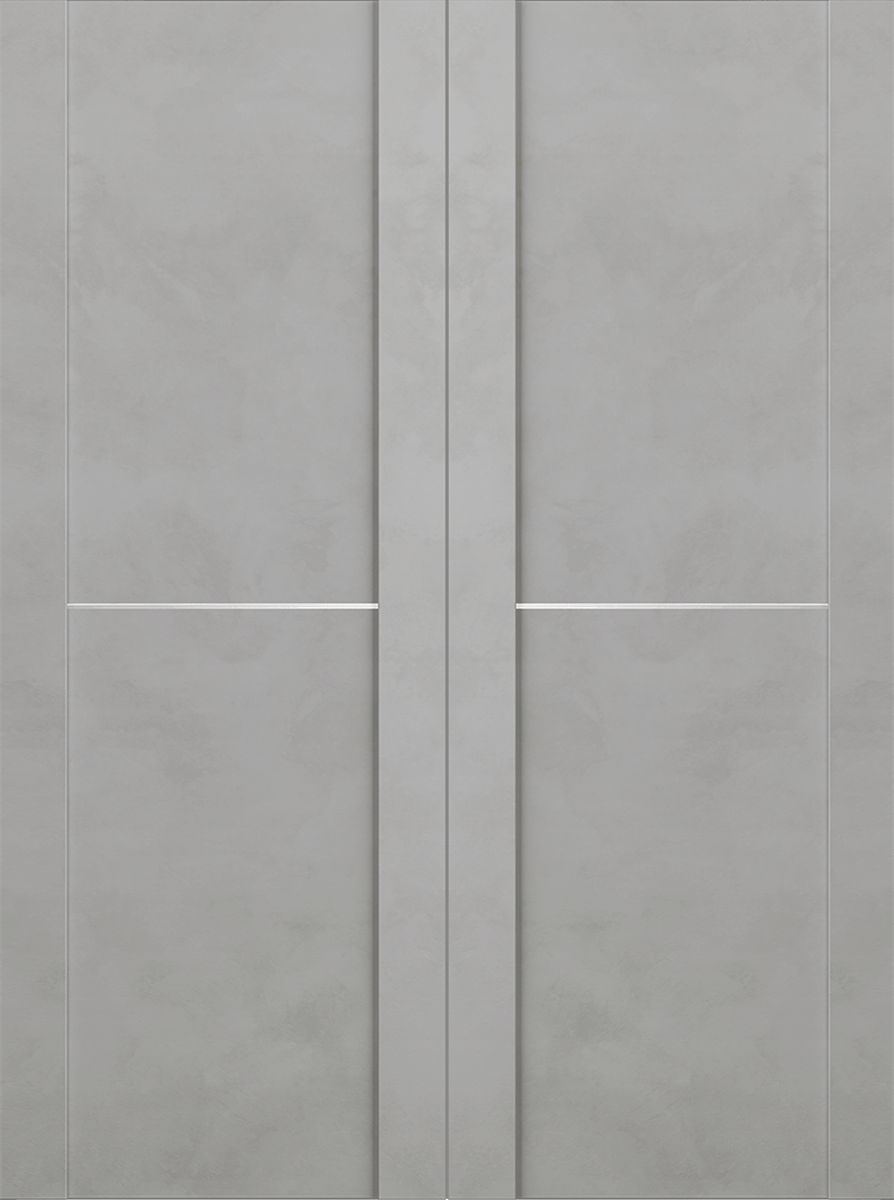 AVON 01 1H LIGHT URBAN DOUBLE INVISIBLE METAL FRAME BELLDINNI MODERN INTERIOR DOOR - 2