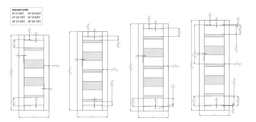 AVON 07-01 VETRO PECAN NUTWOOD SWING DOORS BELLDINNI MODERN INTERIOR DOOR - 8