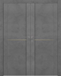 AVON 01 1H GOLD DARK URBAN DOUBLE BELLDINNI MODERN INTERIOR DOOR - 1