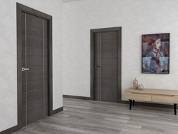AVANTI 2V BLACK APRICOT SWING BELLDINNI MODERN INTERIOR DOOR - 2