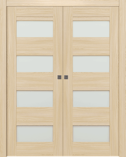 AVON 07-08 VETRO LOIRE ASH DOUBLE POCKET DOORS BELLDINNI MODERN INTERIOR DOOR - 1