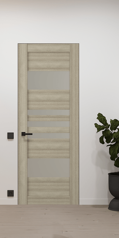 LETI VETRO SHAMBOR DOUBLE INVISIBLE METAL FRAME BELLDINNI MODERN INTERIOR DOOR - 2