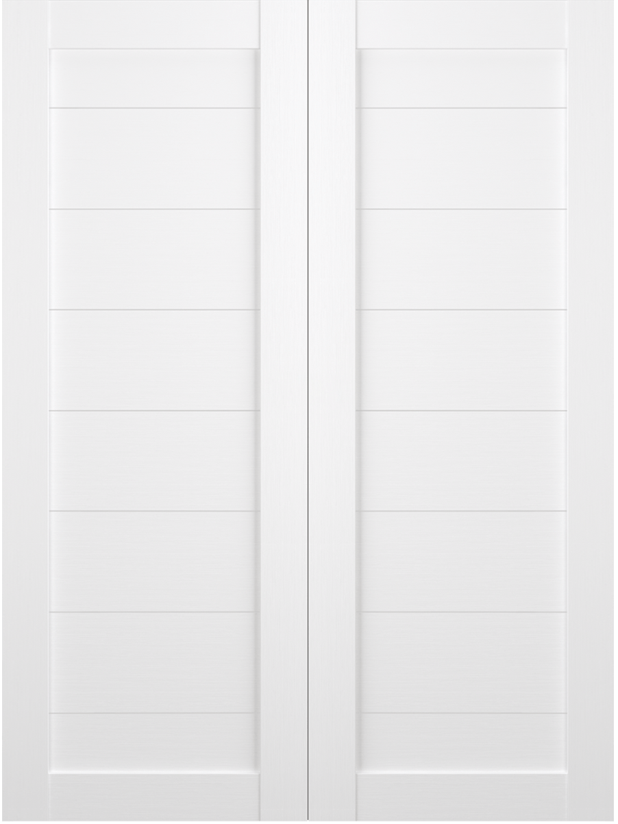 ERMI BIANCO NOBLE DOUBLE BARN BELLDINNI MODERN INTERIOR DOOR - 2