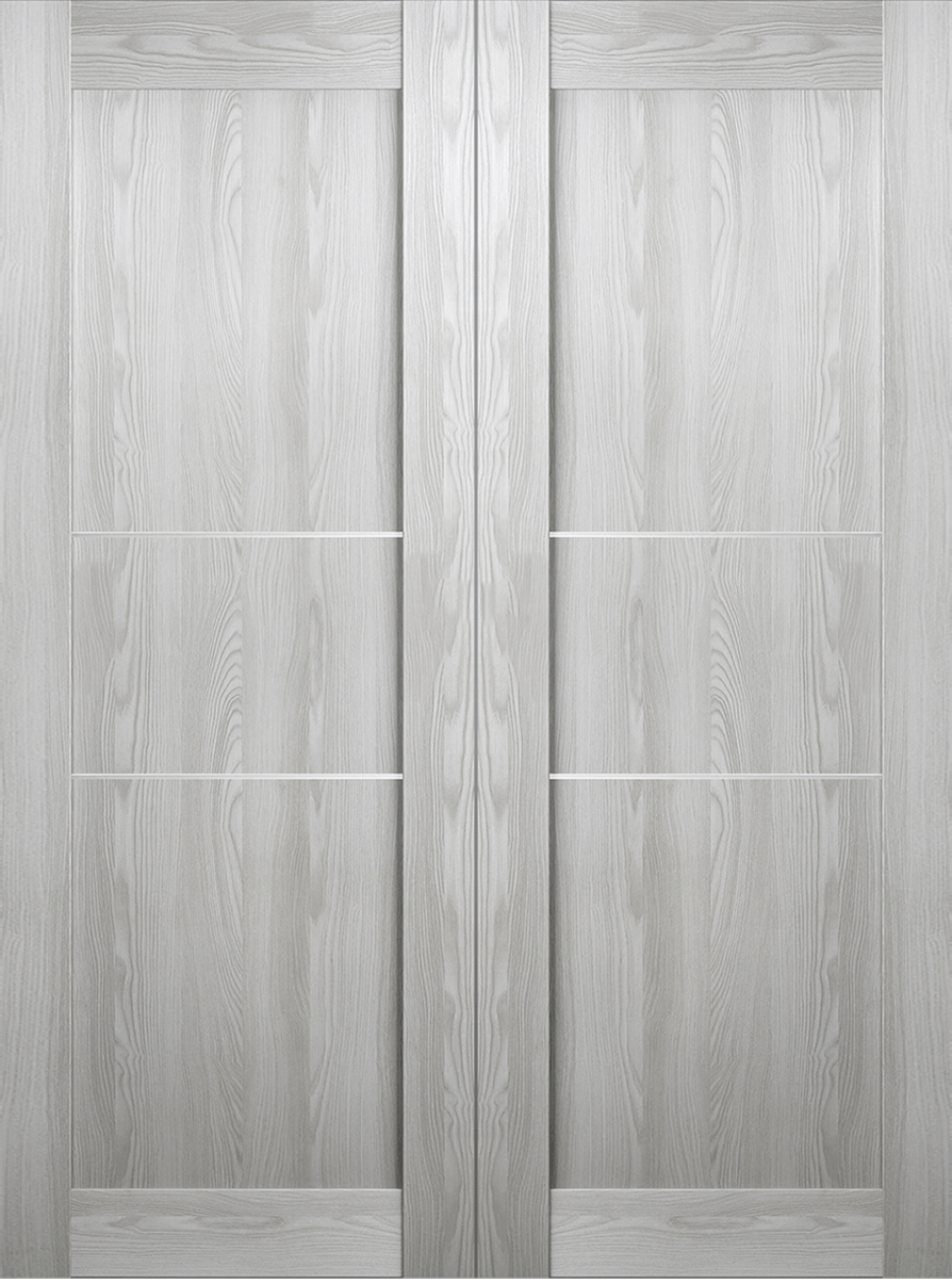 AVON 07 2H RIBEIRA ASH DOUBLE BARN BELLDINNI MODERN INTERIOR DOOR - 2