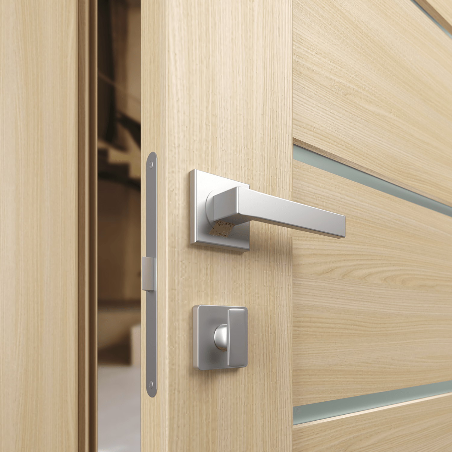 AVON 07-02 VETRO LOIRE ASH DOUBLE DOORS BELLDINNI MODERN INTERIOR DOOR - 2
