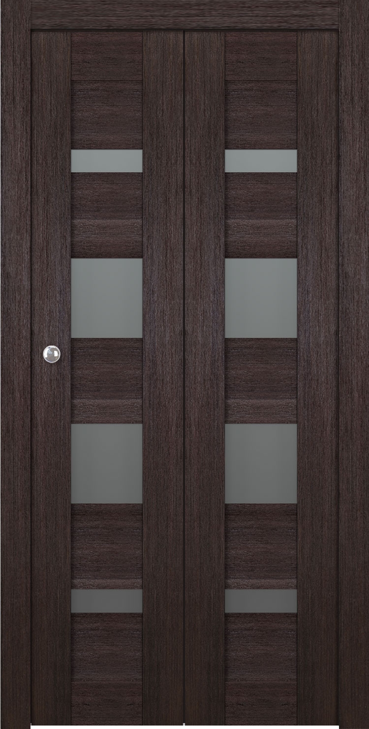 AVON 07-01 VETRO VERALINGA OAK BI-FOLD BELLDINNI MODERN INTERIOR DOOR - 1