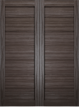 ALDA GRAY OAK DOUBLE BARN BELLDINNI MODERN INTERIOR DOOR - 2