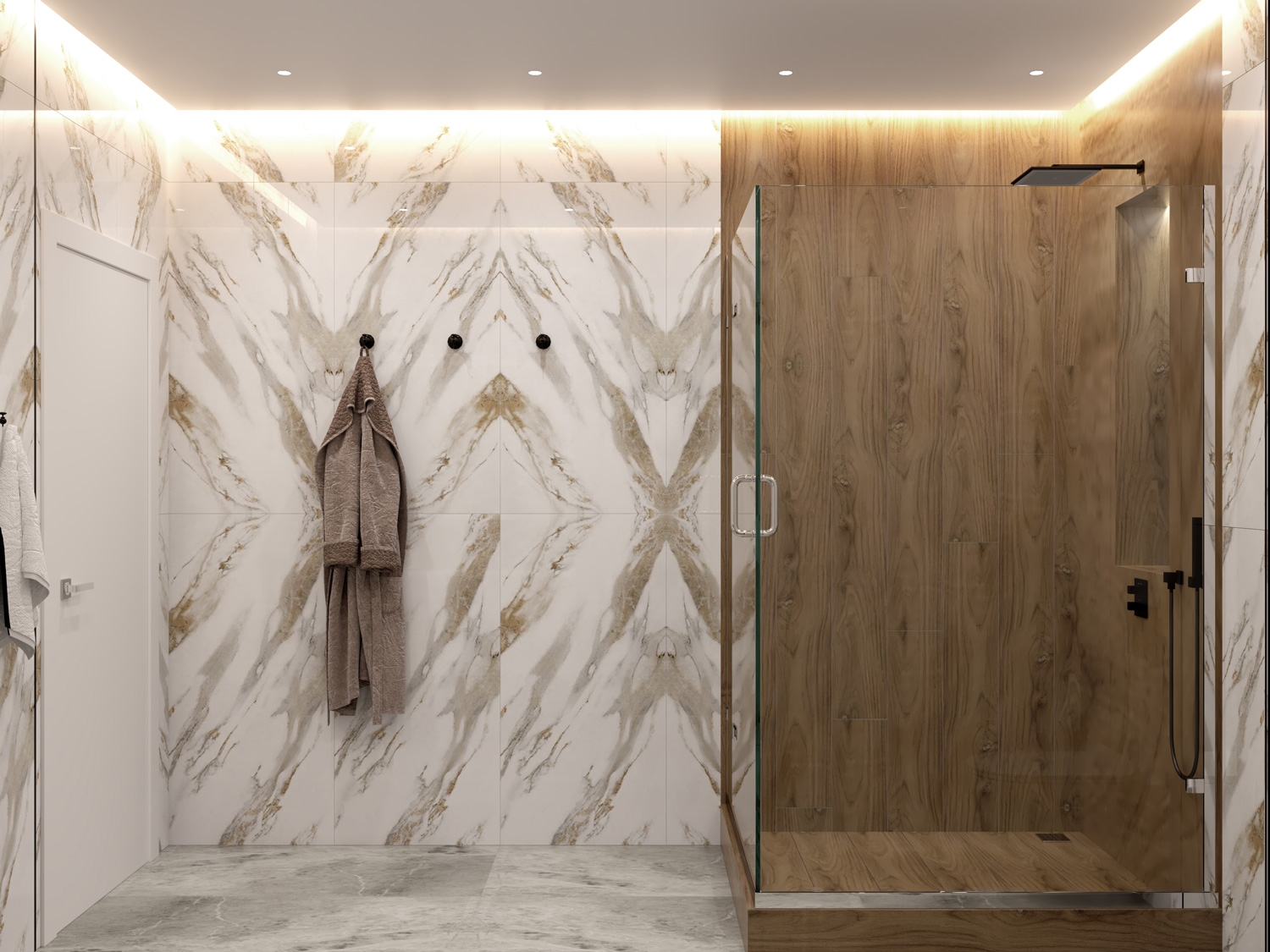 SMART PRO FLAT POLAR WHITE BARN BELLDINNI MODERN INTERIOR DOOR - 3