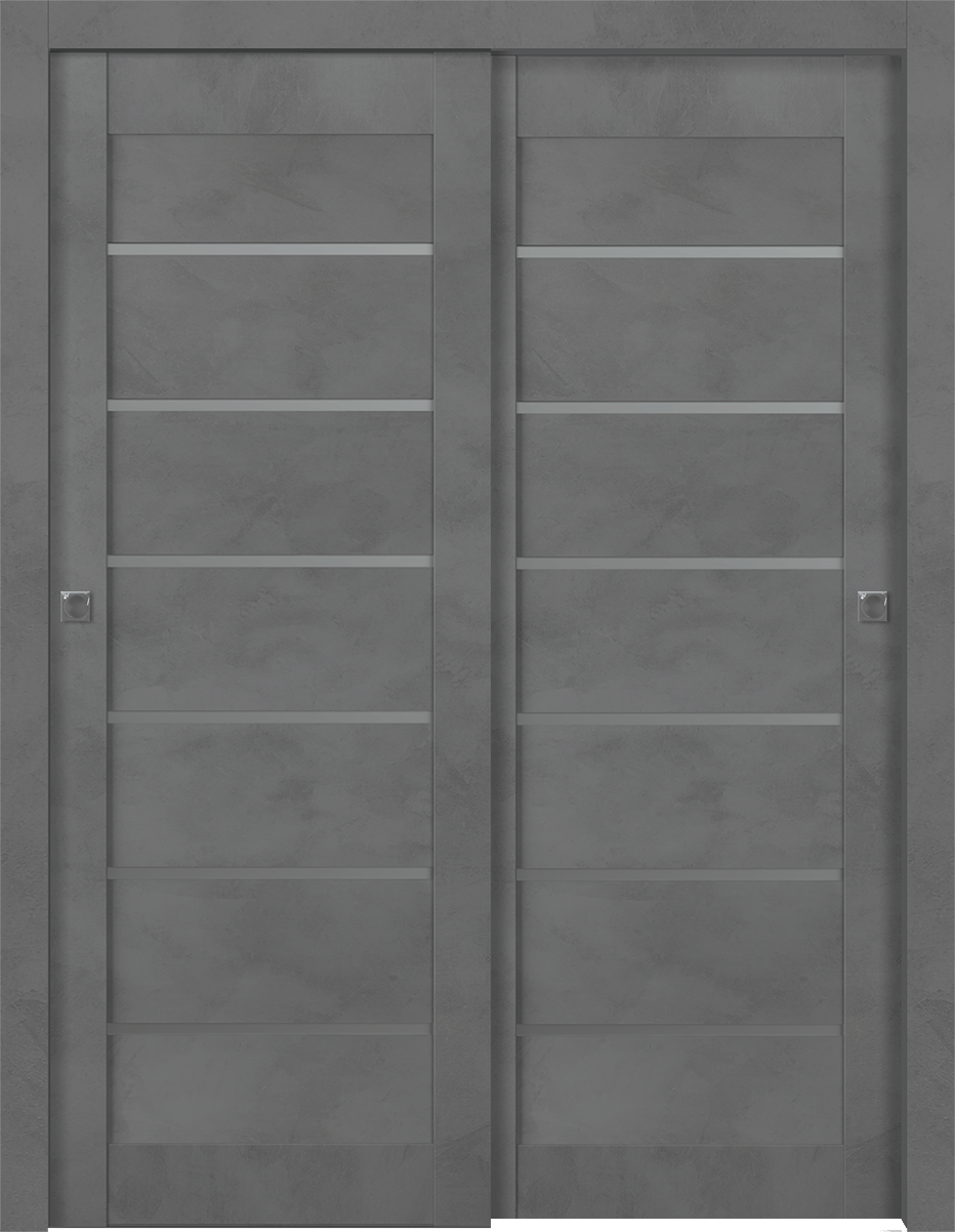  AVON 07-02 VETRO DARK URBAN BYPASS BELLDINNI MODERN INTERIOR DOOR - 1