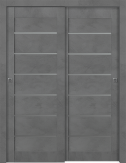  AVON 07-02 VETRO DARK URBAN BYPASS BELLDINNI MODERN INTERIOR DOOR - 1