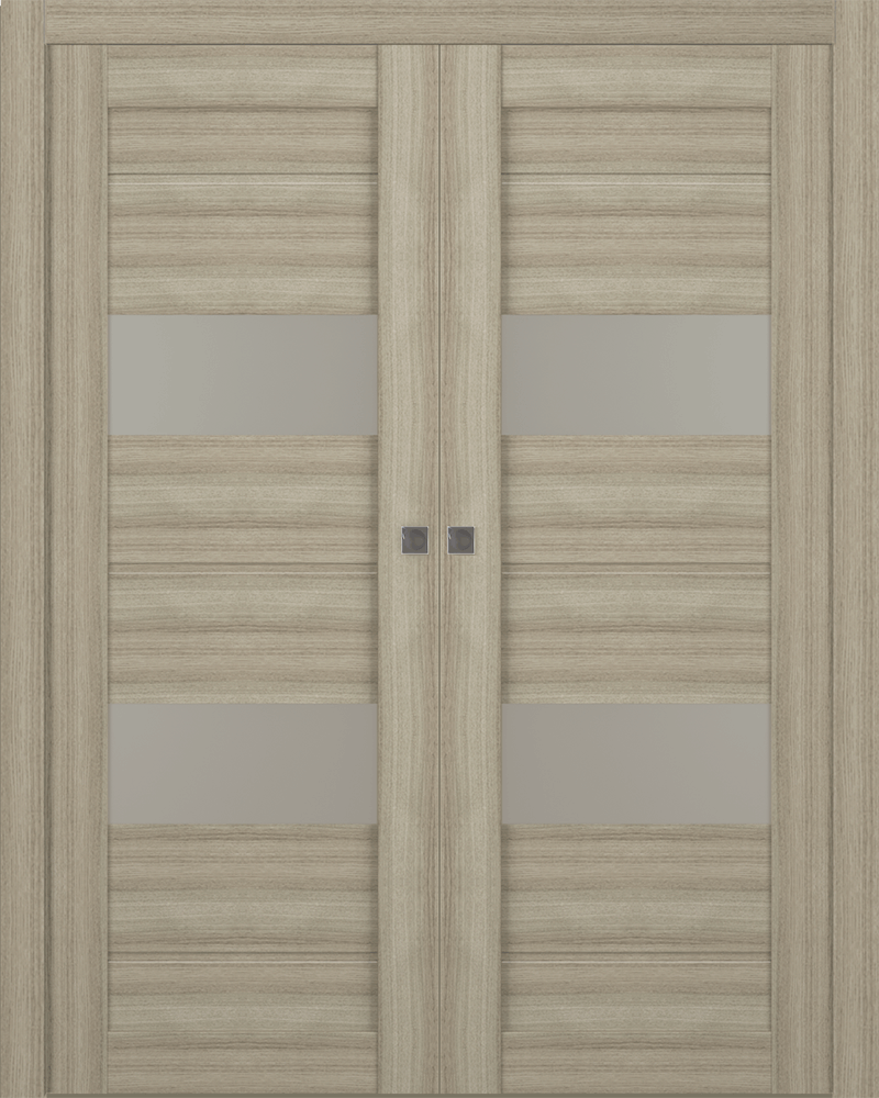 VITA VETRO SHAMBOR DOUBLE POCKET BELLDINNI MODERN INTERIOR DOOR - 1