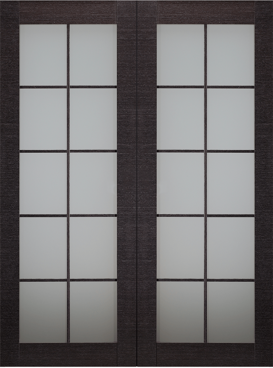 AVANTI 10 LITE VETRO BLACK APRICOT DOUBLE BARN BELLDINNI MODERN INTERIOR DOOR - 2
