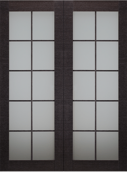 AVANTI 10 LITE VETRO BLACK APRICOT DOUBLE BARN BELLDINNI MODERN INTERIOR DOOR - 2
