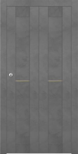 AVON 07 2H GOLD DARK URBAN BI-FOLD BELLDINNI MODERN INTERIOR DOOR - 1